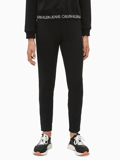 Calvin Klein Ruhák HU907341 | Calvin Klein Logo Waistband Lány Nadrág Fekete